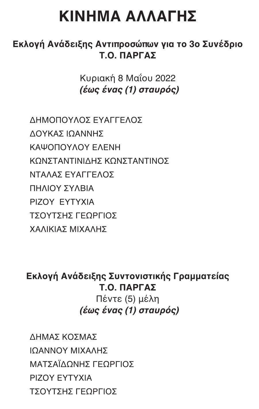 ΠΑΣΟΚ ΤΟΠΙΚΗΣΨΗΦΟΔΕΛΤΙΟ 165 x 244 2015 2
