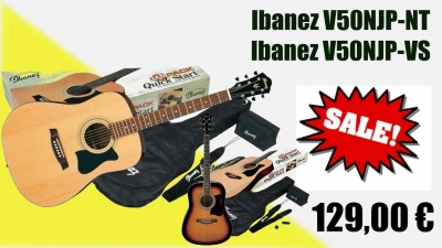 Ακουστικές κιθάρες Ibanez V50NJP-NT &amp; Ibanez V50NJP-VD στην καλύτερη τιμή της αγοράς στο DB Music Store!