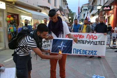 Δυναμικό συλλαλητήριο αλληλεγγύης στην Παλαιστίνη από το ΠΑΜΕ στην Πρέβεζα (pics)