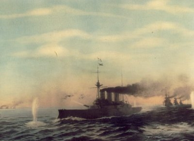 Στις 25 Οκτωβρίου 1912 ο ελληνικός στόλος βρίσκεται στην Τένεδο