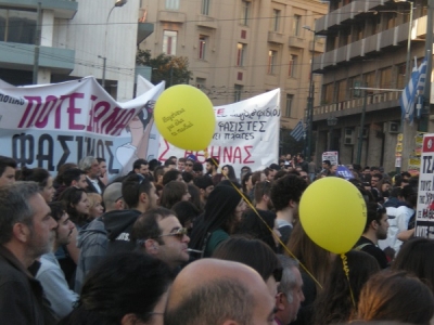Με συμμετοχή και Πρεβεζάνων το αντιφασιστικό συλλαλητήριο της Αθήνας (photo)