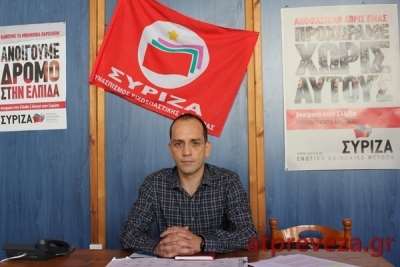 Στο μπλόκο στο Καναλάκι ο βουλευτής Πρέβεζας Κώστας Μπάρκας