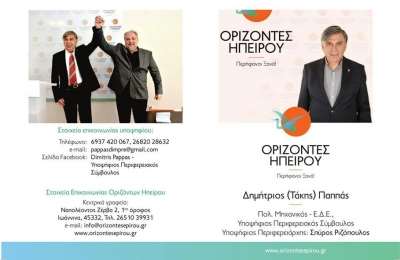 Υποψήφιος Περιφερειακός Σύμβουλος Δημήτρης Παππάς:"Δεν μπορούμε να πάρουμε πίσω τις δεκαετίες που χάθηκαν, μπορούμε όμως να δημιουργήσουμε το μέλλον μαζί!"