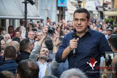 φωτό από την επίσκεψη του Αλ. Τσίπρα στην Πρέβεζα το Μάιο του 2019