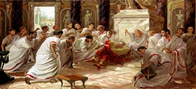 Στις 15 Μαρτίου του 44π.Χ. ο Ιούλιος Καίσαρας δολοφονείται